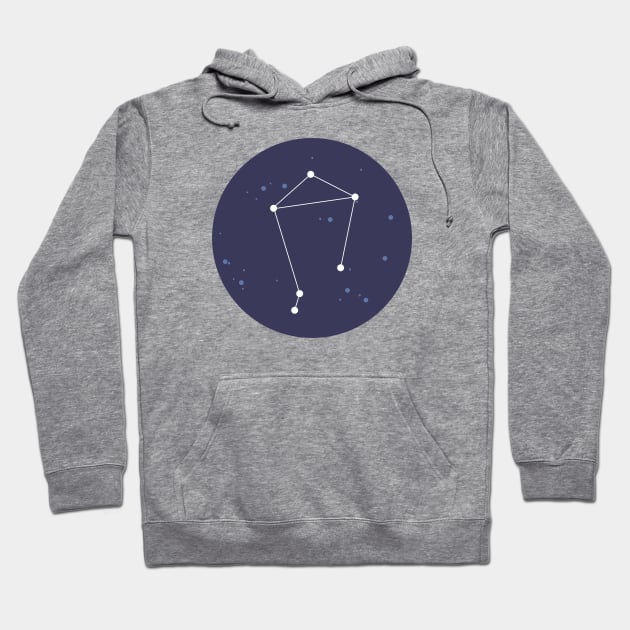 Libra Constellation Hoodie by aglomeradesign